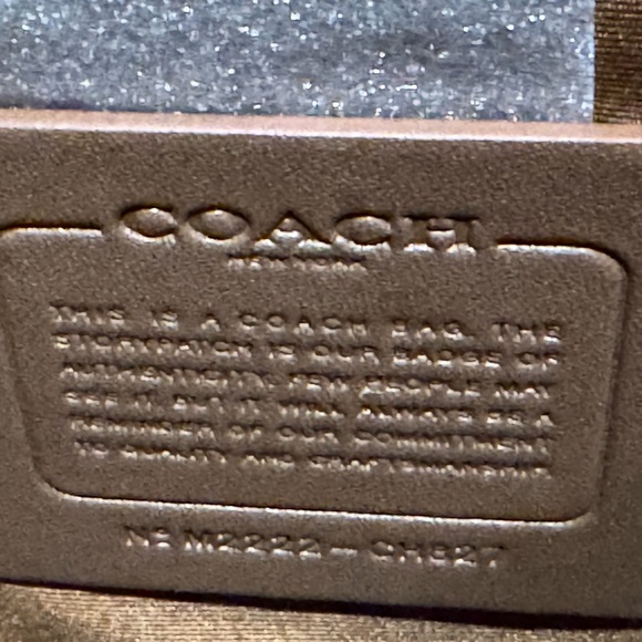 Coach Hudson Double Handle Tote in Signature Chambray Denim Blue New with Tags - Picture 7 of 9